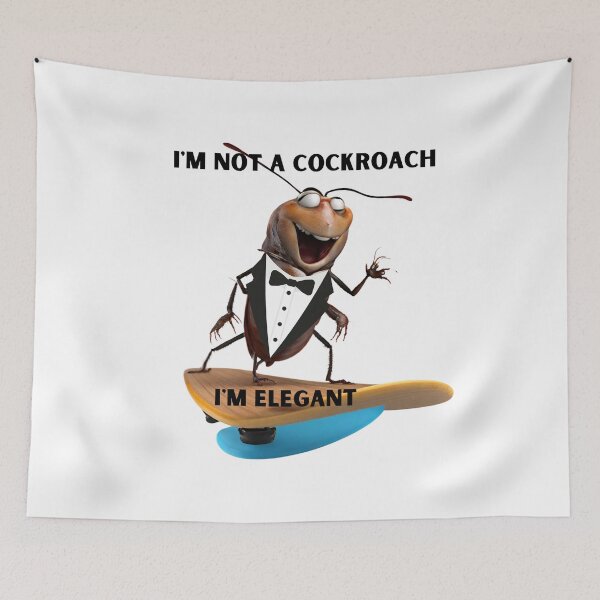 Item preview, I am not a cockroach, I am elegant, worm,  designed and sold by LYDIA0304.