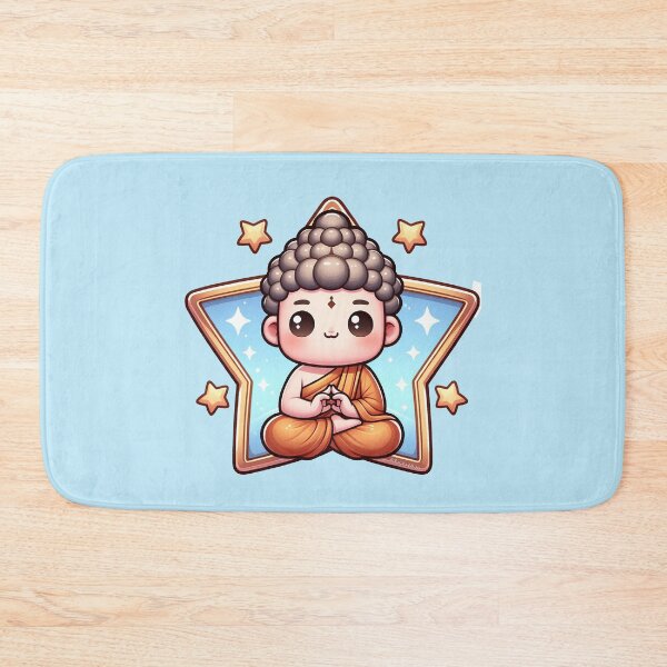 Item preview, Buddah Meditating Cartoon designed and sold by PickledjoArt.