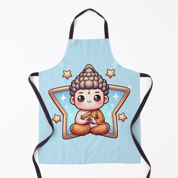 Item preview, Buddah Meditating Cartoon designed and sold by PickledjoArt.