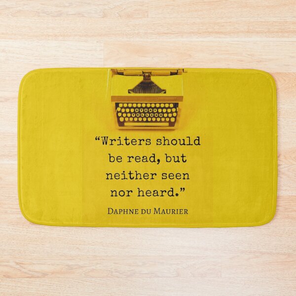 Item preview, Daphne du Maurier  quote:  "Writers should be read, but neither seen nor heard." designed and sold by artbleed.