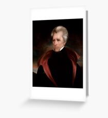 Official Presidential Portrait of Andrew Jackson by Ralph Eleaser Whiteside Earl Greeting Card