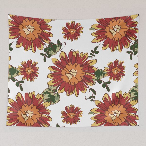 Item preview, Red Flower Pattern designed and sold by Lilac32.