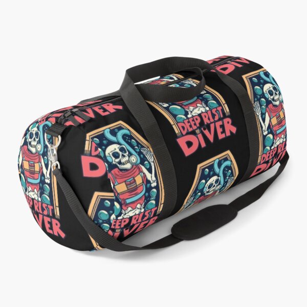 Item preview, Deep Rest Diver, Skeleton in underwater coffin Retro Vintage Whimsical designed and sold by UrbanGraphixs.