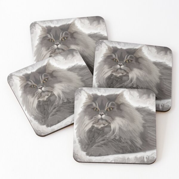 Item preview, Persian Cat, Ginger Cat Portrait, Digital Painting, Cat Owner Gift, Vets Gift, Vets Nurse Gift designed and sold by Christopher Whitehead-Baines.