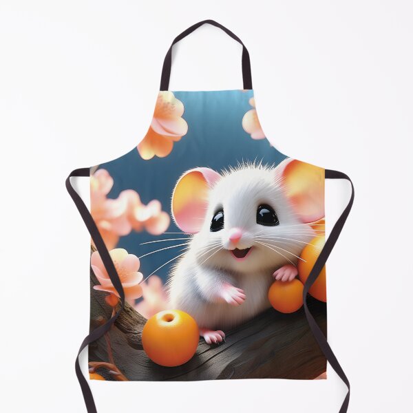 Item preview, kawaii mouse eats peaches designed and sold by Mauswohn.