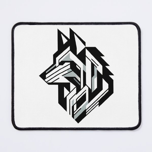 Item preview, Geometric Wolf - Monochromatic Majesty designed and sold by Bottron9000.
