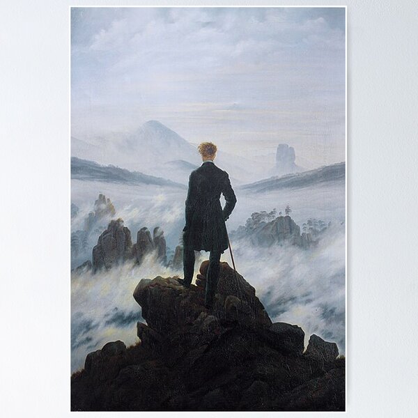 Artikel-Vorschau von Wanderer über dem Nebelmeer - 1818 - Caspar David Friedrich, designt und verkauft von THASSON.