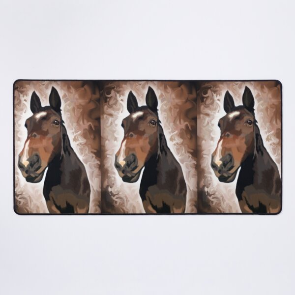 Item preview, Equestrian, Horse racing, Brown Horse, Portrait, Digital Painting, Horse Owner Gift, Vets Gift, Vets Nurse Gift designed and sold by Christopher Whitehead-Baines.