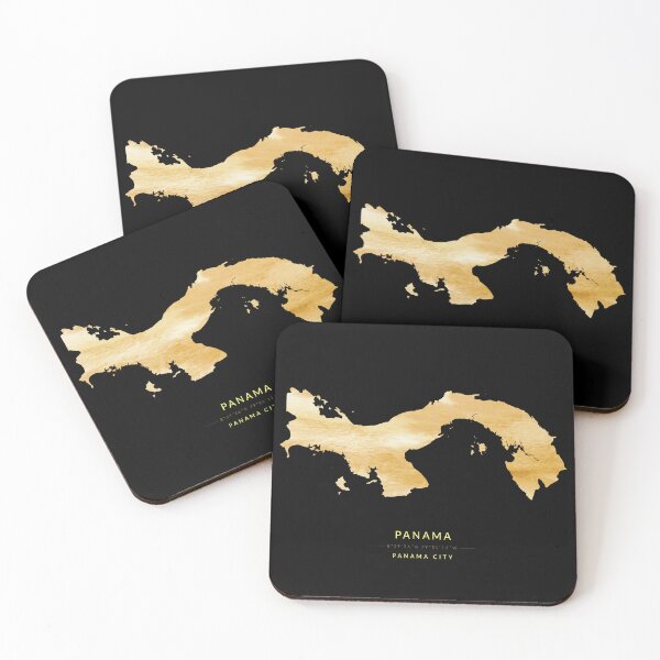 Item preview, Panama map in gold color designed and sold by Jerhus.