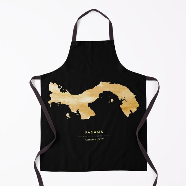 Item preview, Panama map in gold color designed and sold by Jerhus.