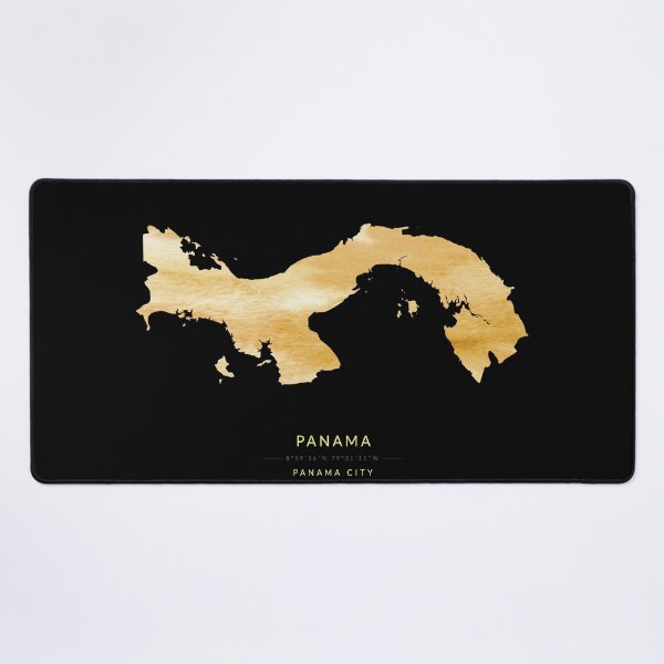 Item preview, Panama map in gold color designed and sold by Jerhus.