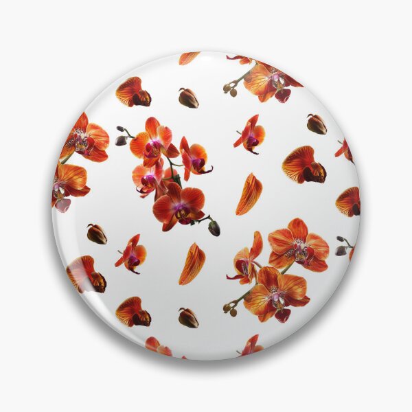 Item preview, Orchid leaves flowers - Two of Us Narbonne orange designed and sold by FlowersColorful.