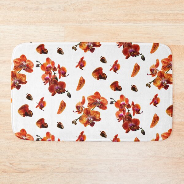 Item preview, Orchid leaves flowers - Two of Us Narbonne orange designed and sold by FlowersColorful.