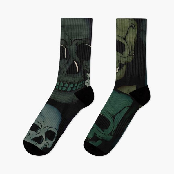 Item preview, A BUNCH OF DARK GREEN SKULLS designed and sold by inarausch2023.