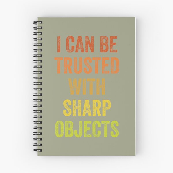 Item preview, I can Be Trusted With Sharp Objects, Vintage Style designed and sold by artprintschabab.