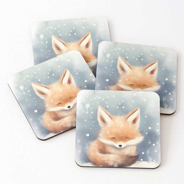 Item preview, Snowy Fox Dreams designed and sold by cute-animals99.