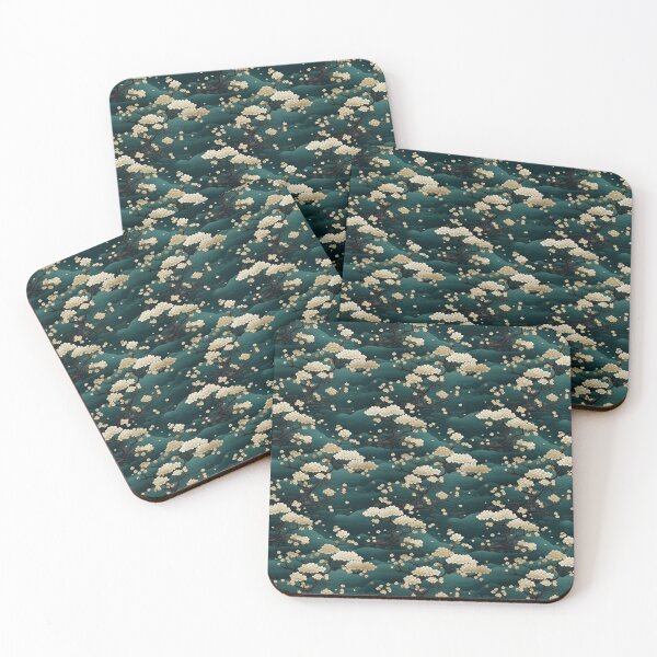 Item preview, Green and Gold Traditional Japanese Silk Kimono Texture designed and sold by Studio2315.
