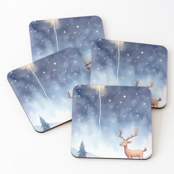 Item preview, Magical Starry Reindeer designed and sold by cute-animals99.