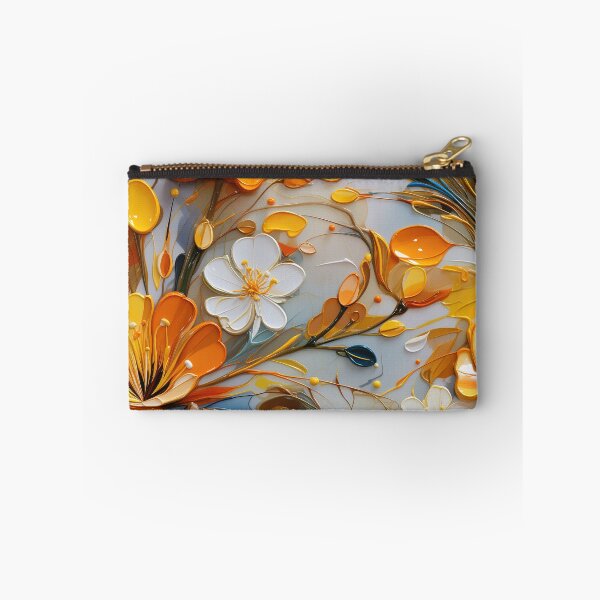 Item preview, Freesia Tile 6: Sun-Kissed Trumpets, Whispering on the Breeze in Ivory, Gold, and Fire, Dancing in Clusters, Dripping Sweet Perfume designed and sold by TheBrainArt.