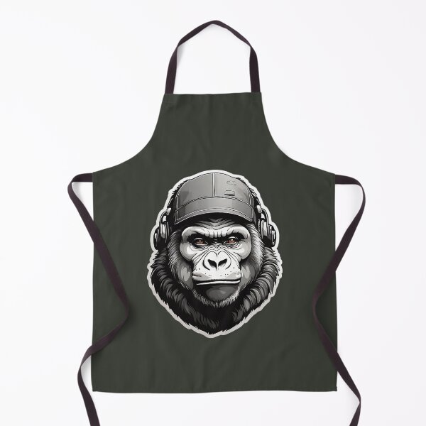 Item preview, Beautiful gorilla in headphones designed and sold by Promarkets.