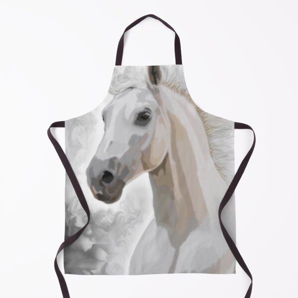 Item preview, Horse, Equestrian, Horse Racing, White Horse, Portrait, Digital Painting, Horse Owner Gift, Vets Gift, Vets Nurse Gift designed and sold by Christopher Whitehead-Baines.