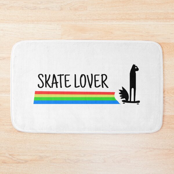 Item preview, Skate Lover Cat, Black Cat Rainbow designed and sold by cutenesss.