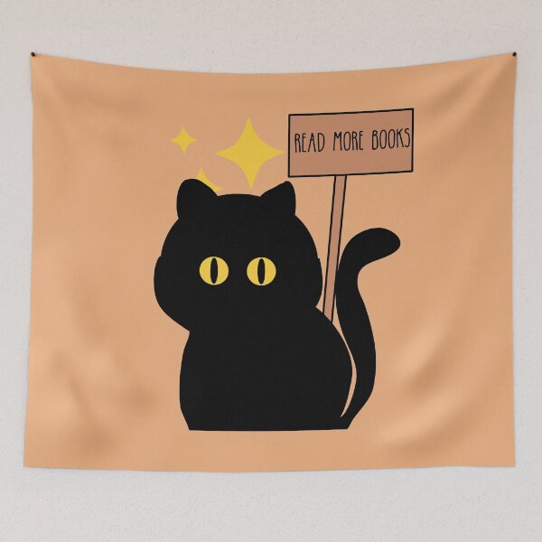 Artikelvorschau, Lies mehr Bücher. Schwarze Katze entworfen und verkauft von slicksquid.