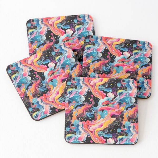 Item preview, Colorful Smoldering Clouds Psychedelic Pattern  designed and sold by Studio2315.