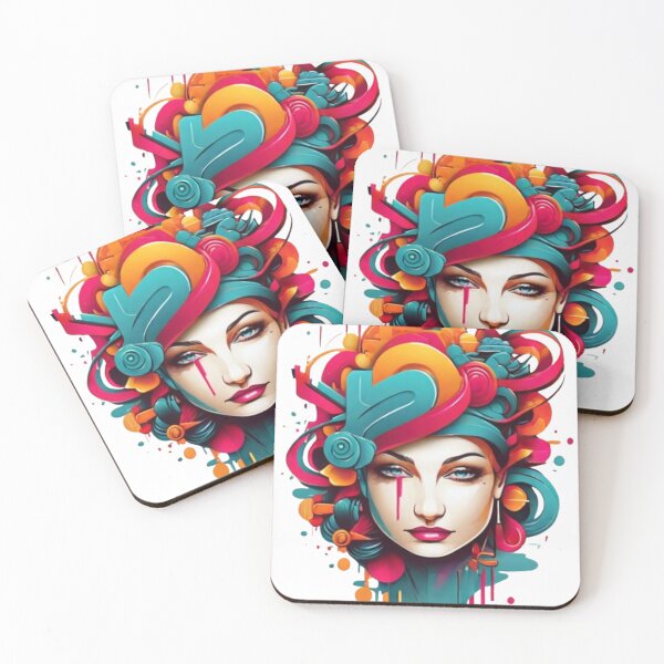Item preview, Vibrant vector art girl designed and sold by TheFamm.