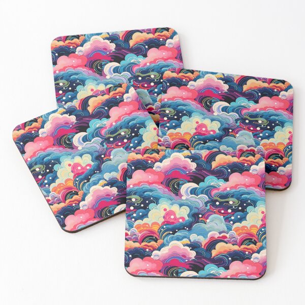 Item preview, Colorful Smoldering Clouds Psychedelic Pattern  designed and sold by Studio2315.