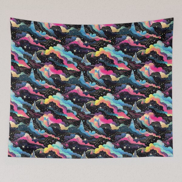 Item preview, Colorful Smoldering Clouds Psychedelic Pattern  designed and sold by Studio2315.