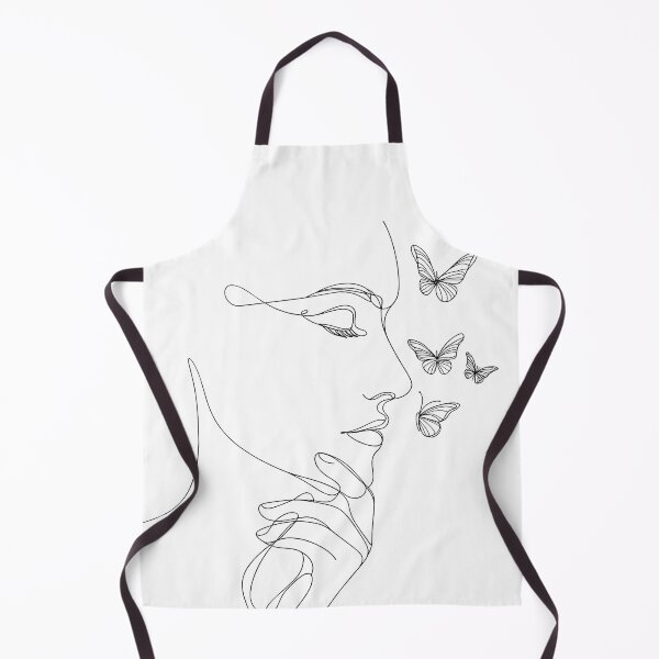 Item preview, Whispers of Nature: Delicate Contour of a Woman with Butterflies designed and sold by LumberEchoArts.