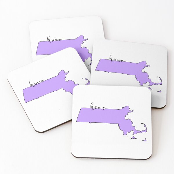 Item preview,  Massachusetts Is My Home | Purple Home State Outline -  designed and sold by PurpleLoveStore.