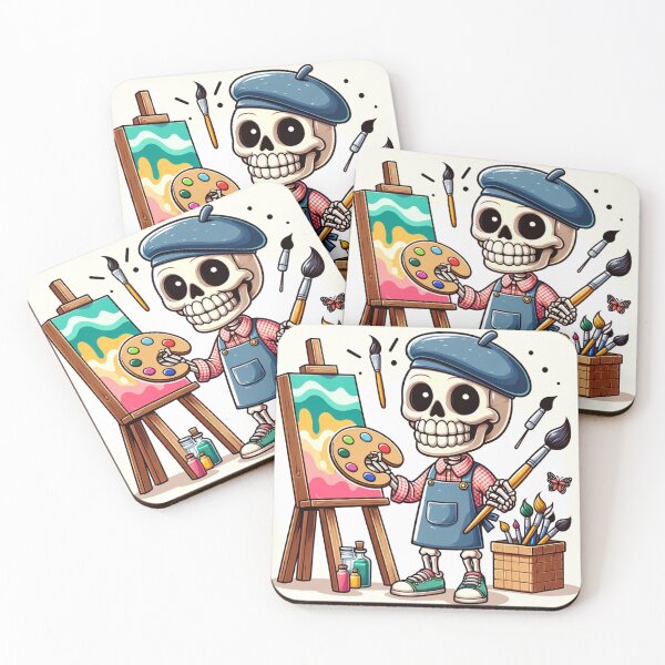 Item preview, Preppy Skeleton Artist designed and sold by sarabelmont.