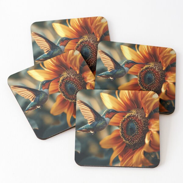 Item preview, Hummingbird Sunflower Feeding  designed and sold by TheCraftyG.