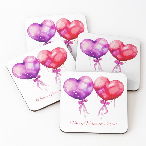 Item preview, Happy Valentines day Heart Shaped Balloons designed and sold by ZenEvoke.