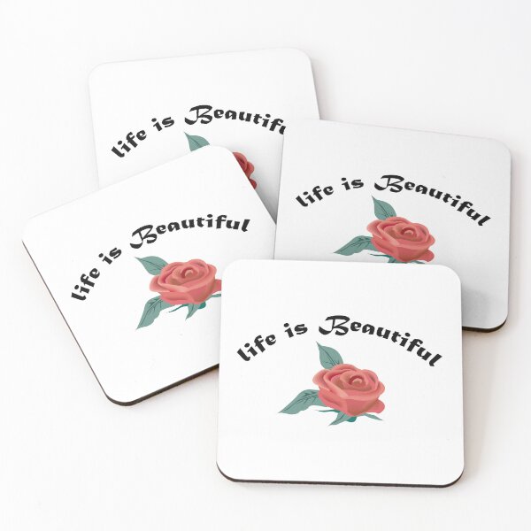 Item preview, life is beautiful, life is good stickers designed and sold by GRAPHISTE99.