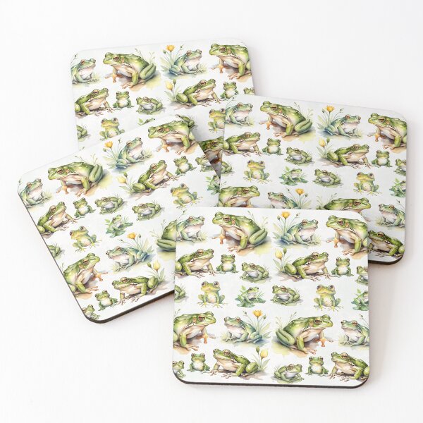 Item preview, Delightful Watercolor Frogs designed and sold by Frogs All Mighty  & Friends.