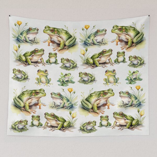 Item preview, Delightful Watercolor Frogs designed and sold by Frogs All Mighty  & Friends.