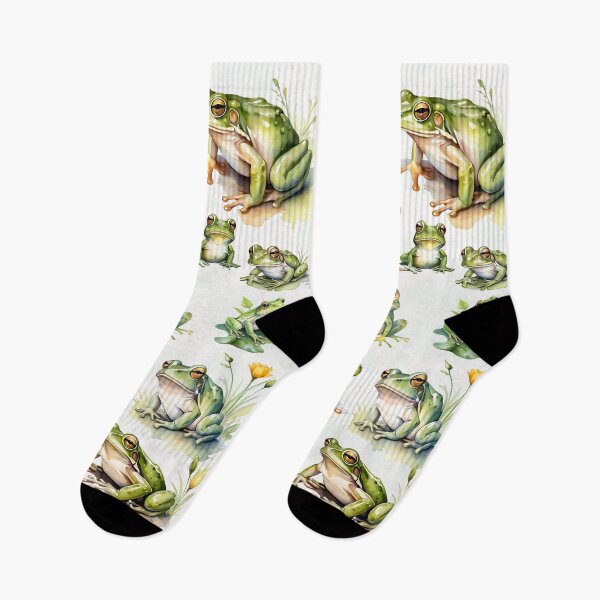 Item preview, Delightful Watercolor Frogs designed and sold by Frogs All Mighty  & Friends.