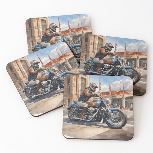 Item preview, A Painting of a Man riding a Motorcycle designed and sold by supekaramit0.