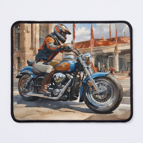 Item preview, A Painting of a Man riding a Motorcycle designed and sold by supekaramit0.