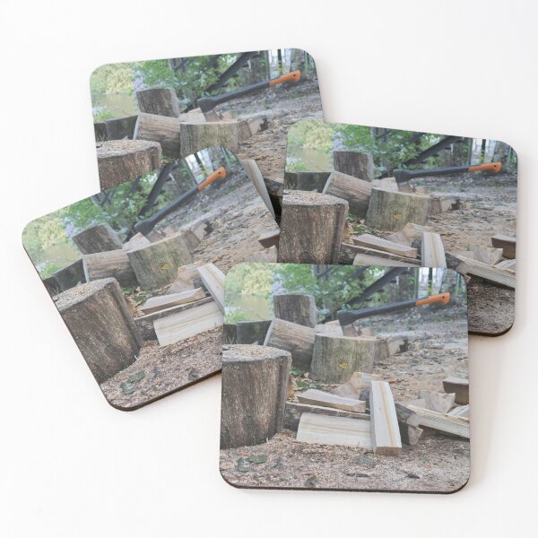 Item preview, chopped firewood logs, wooden logs, axe designed and sold by mrivserg.