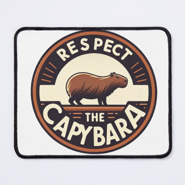 Item preview, respect the capybara designed and sold by Hellbender-Crea.