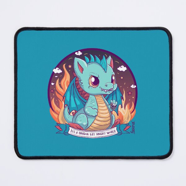 Item preview, It's a Dragon Eat Knight World - Adorably Ferocious designed and sold by SPIRIMAL.