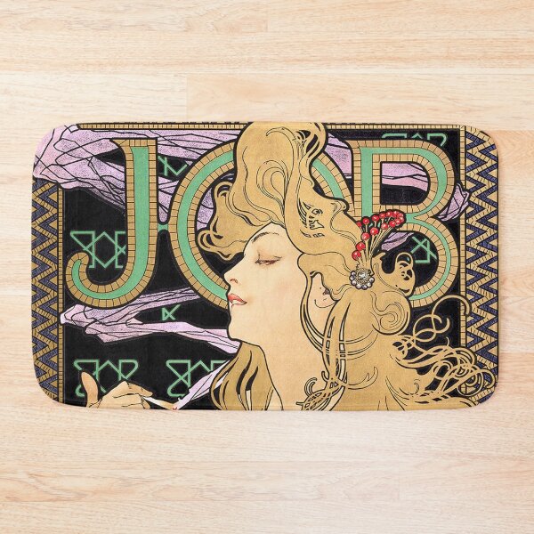 Item preview, JOB, by Alphonse Mucha. (Black version) HIGH DEFINITION designed and sold by MINDTHECHERRY.