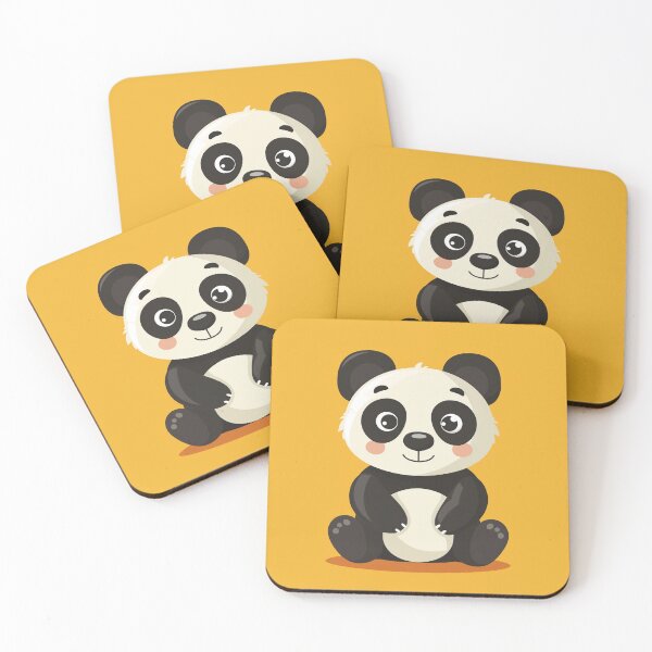 Item preview, Cute Panda illustration on a solid background designed and sold by JeClaDesign.