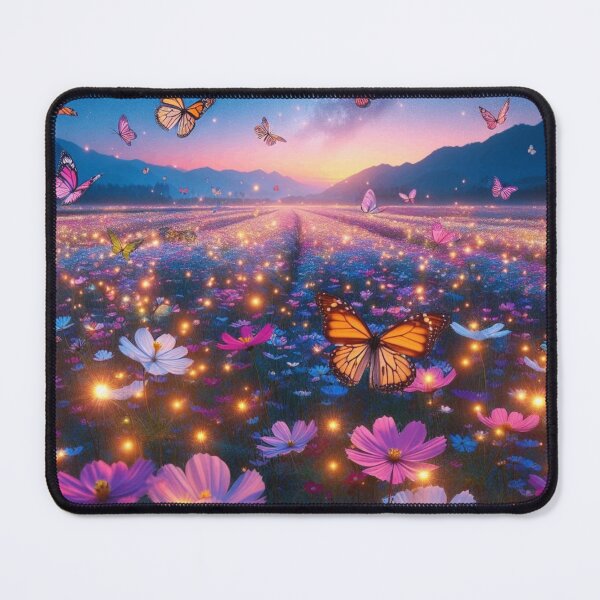 Item preview, fireflies and butterflies on a bright night designed and sold by Yourdreamworld.