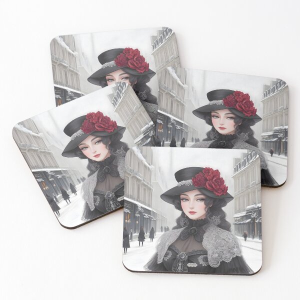 Item preview, Chocolat Blanc Couture, A Snow-Kissed Parisian Glam - No.3 Amya designed and sold by BALMYPRINTEMPS.