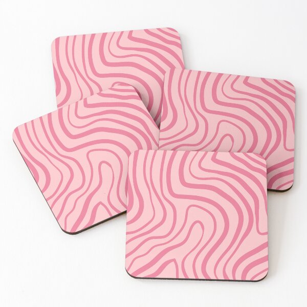 Item preview, Squiggly Swirl Waves - Blush Pink Abstract  designed and sold by InteriorRefine.